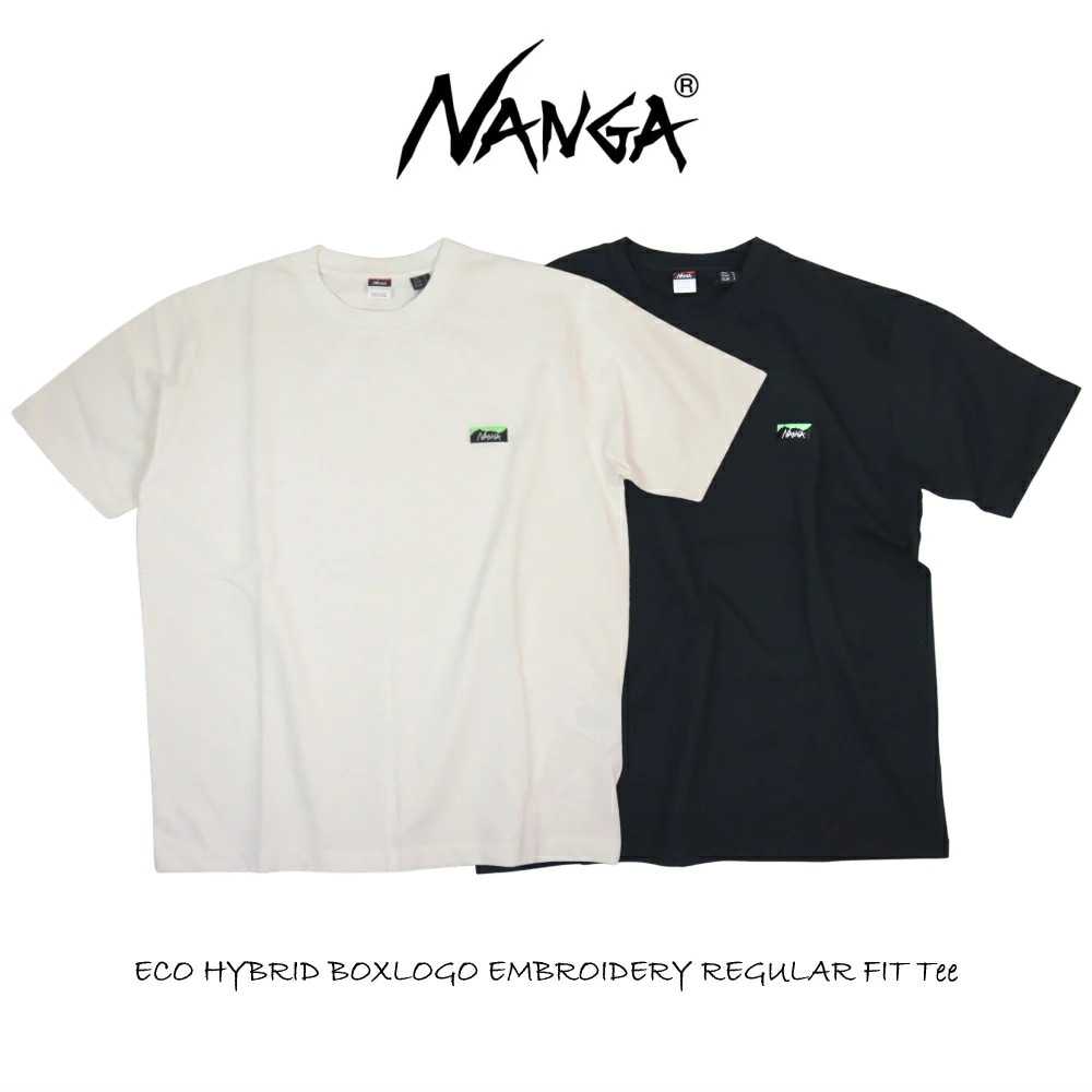 Tシャツ エコハイブリッド ボックスロゴ エンブロイダリー レギュラー フィット C2430-1M501Z ブラック ホワイト