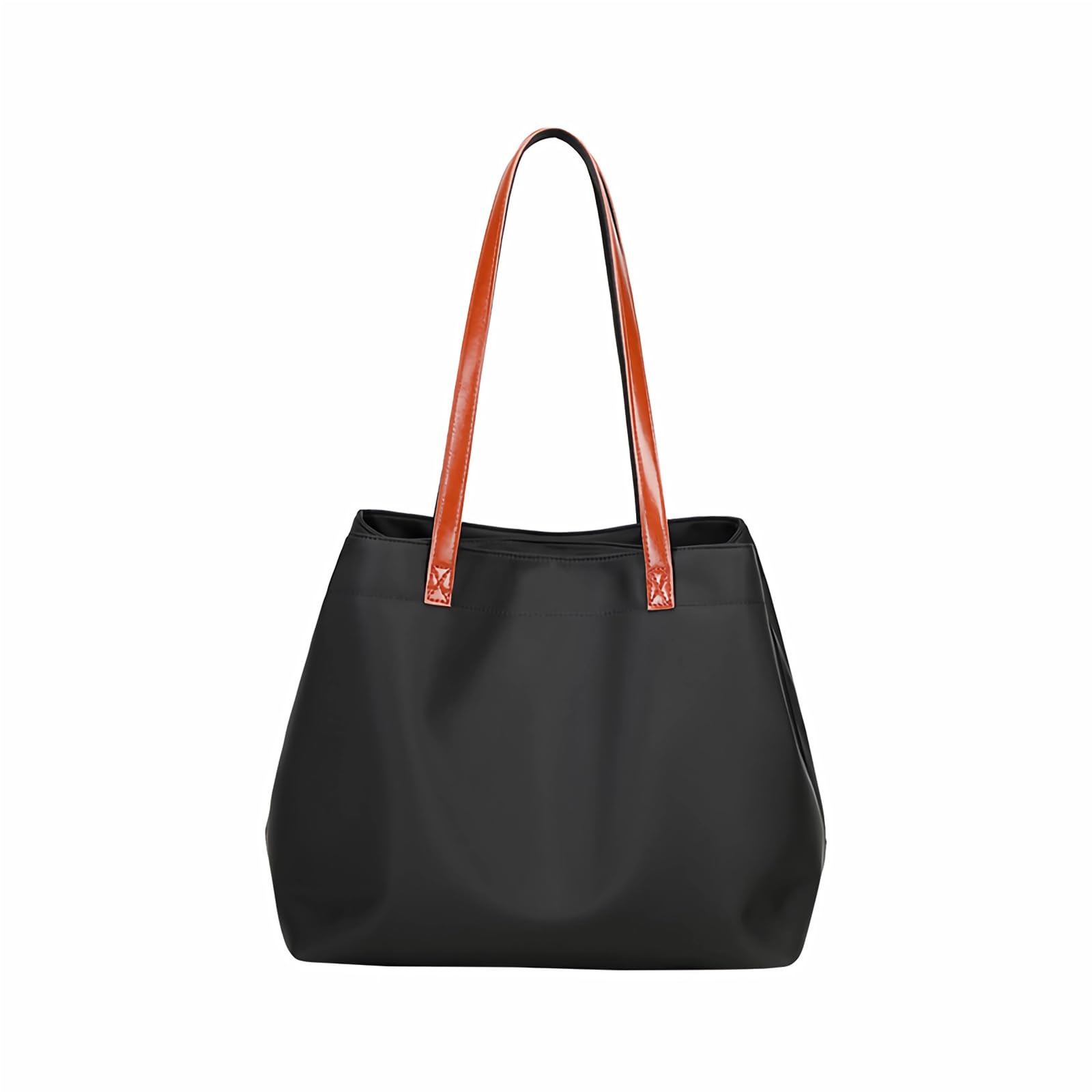 [MORGEN SKY] レディース トートバッグ 通勤バッグ レディース ショルダー マザーズ カバン 大容量 軽量 通勤 通学 A4対応 大容量 肩掛け 手提げ 無地 A5223 (Black)