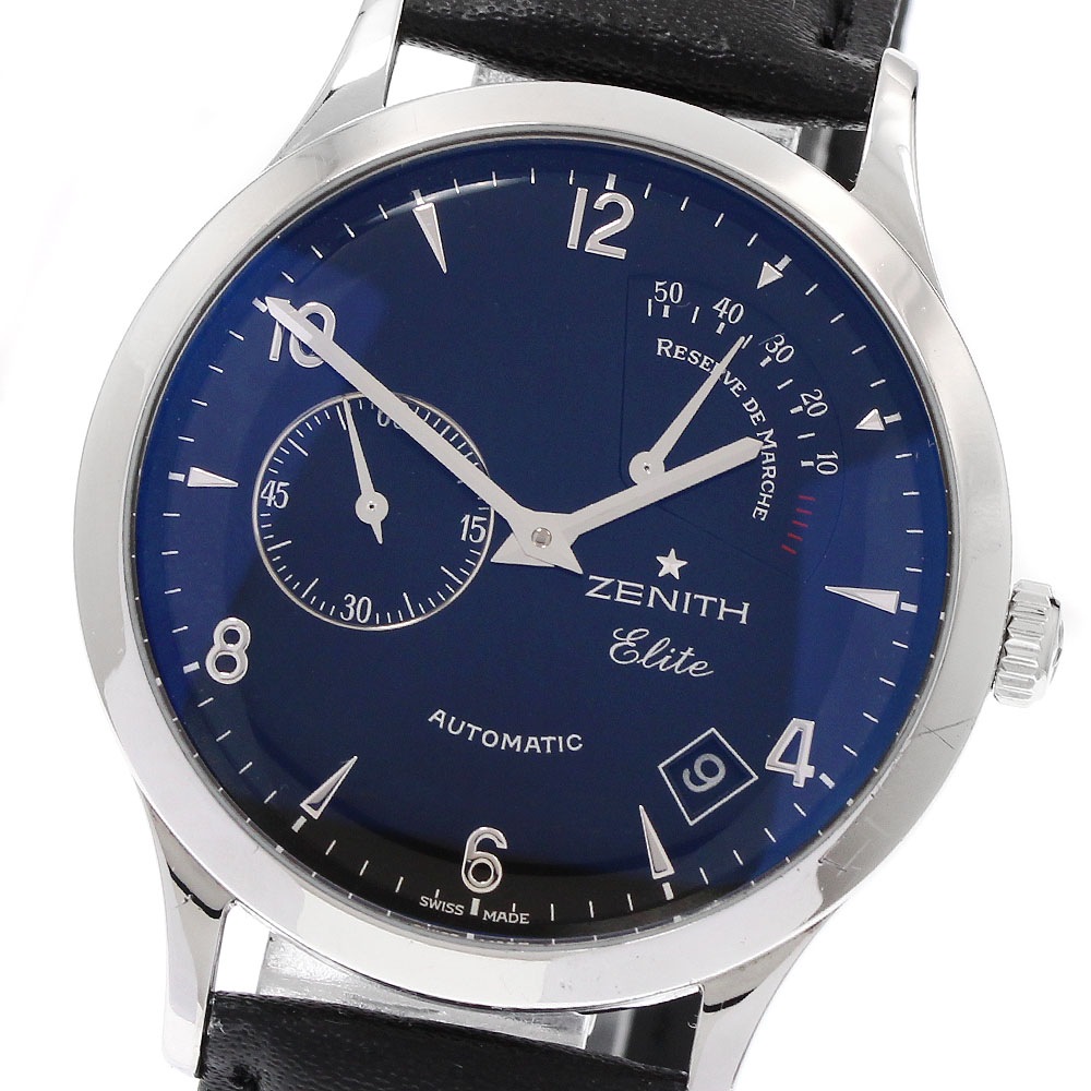 ゼニス ZENITH 03.1125.685/21.C490 クラスエリート リザーブ・ド・マルシェ デイト 自動巻き メンズ 内箱・保証書付き_939732【中古】