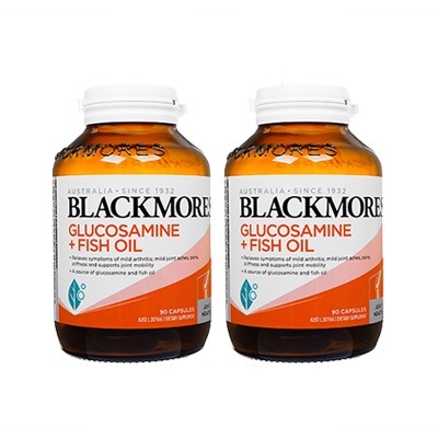 グルコサミン+フィッシュオイル 90錠 2本 ブラックモアズ Blackmores Glucosam