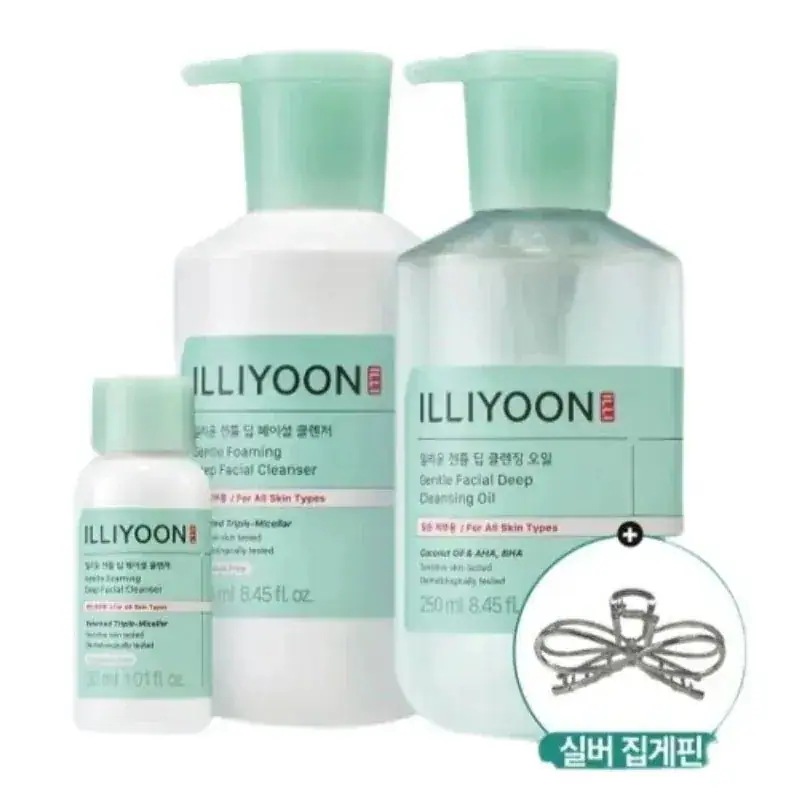 [25SS/新作](+ヘアピン贈呈)ジェントルディープ フェイシャルクレンザー 250ml+クレンジングオイル 250ml+クレンザー30ml 企画セット