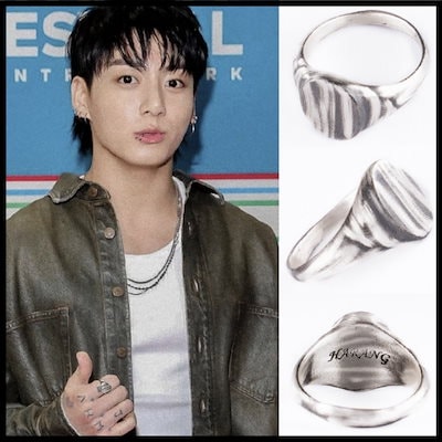 [HARANG]★韓国人気★BTS 着用★HR 96R_Bold Cross Rope Ring Qoo10] HARANG BTS ジョングク着用 【HARANG】