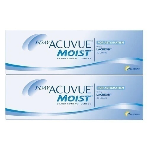 ワンデーアキュビューモイスト乱視用(30枚入)2箱/宅配便またはレターパックプラス/1日使い捨て トーリック コンタクト