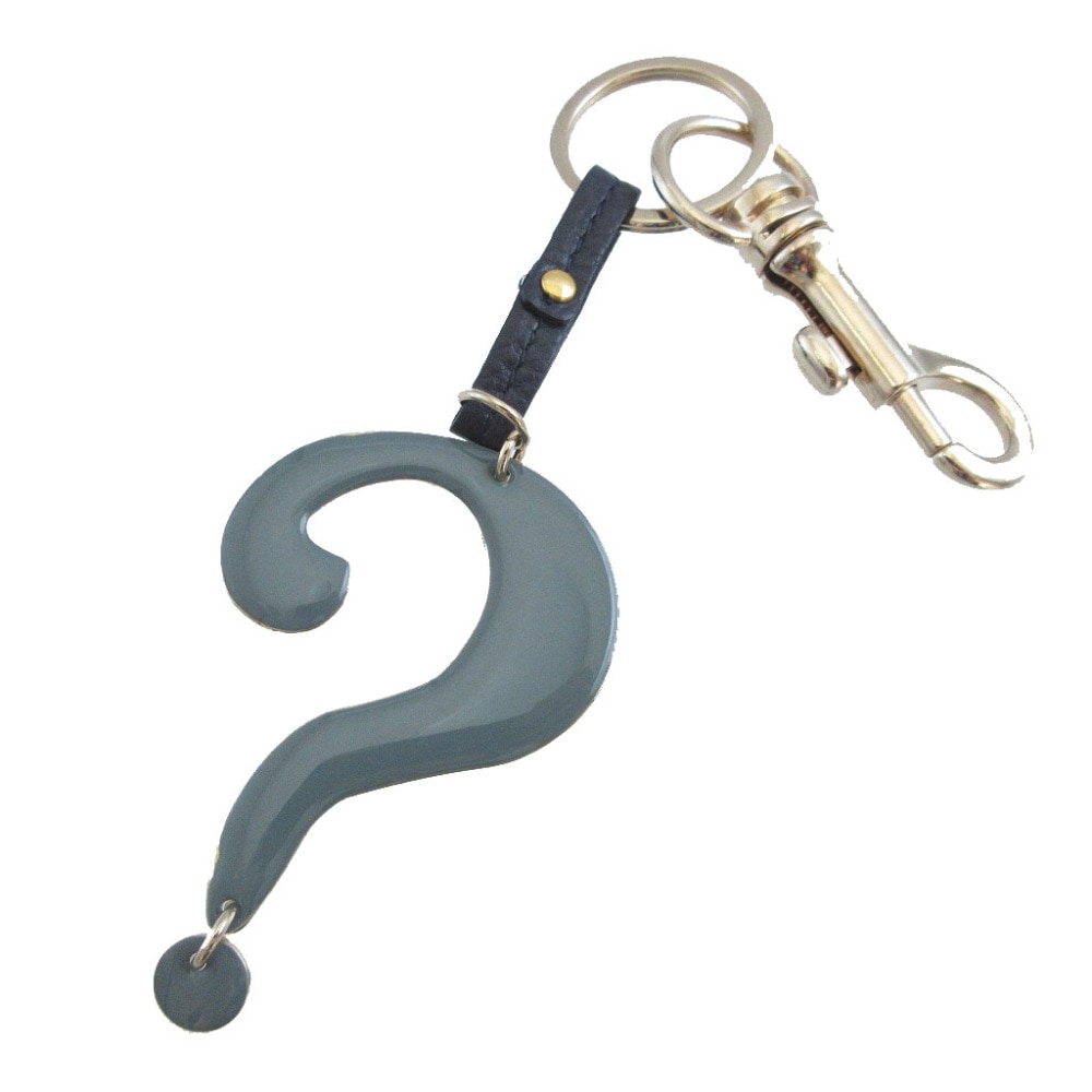 美品 キーリング クエスチョン チャーム キーホルダー メタル/メタル ブルー 0013【中古】 レディース