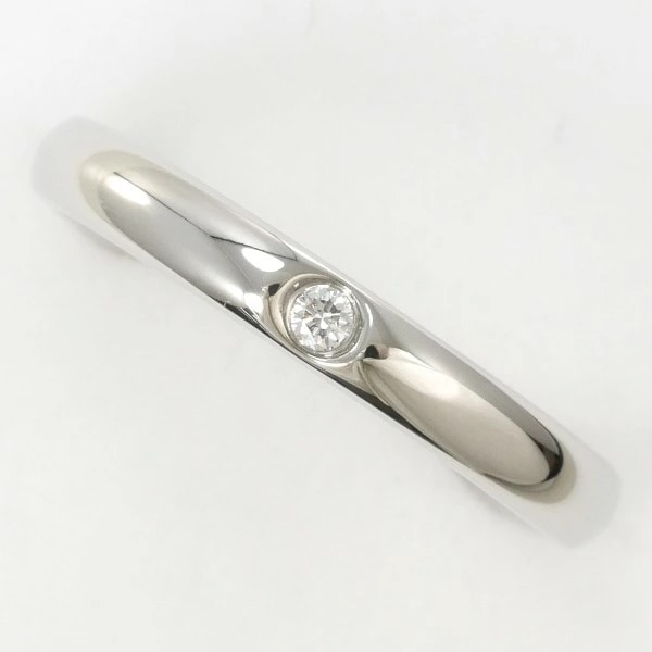 ティファニー PT950 リング 指輪 8号 ダイヤ 総重量約4.6g ジュエリー 中古