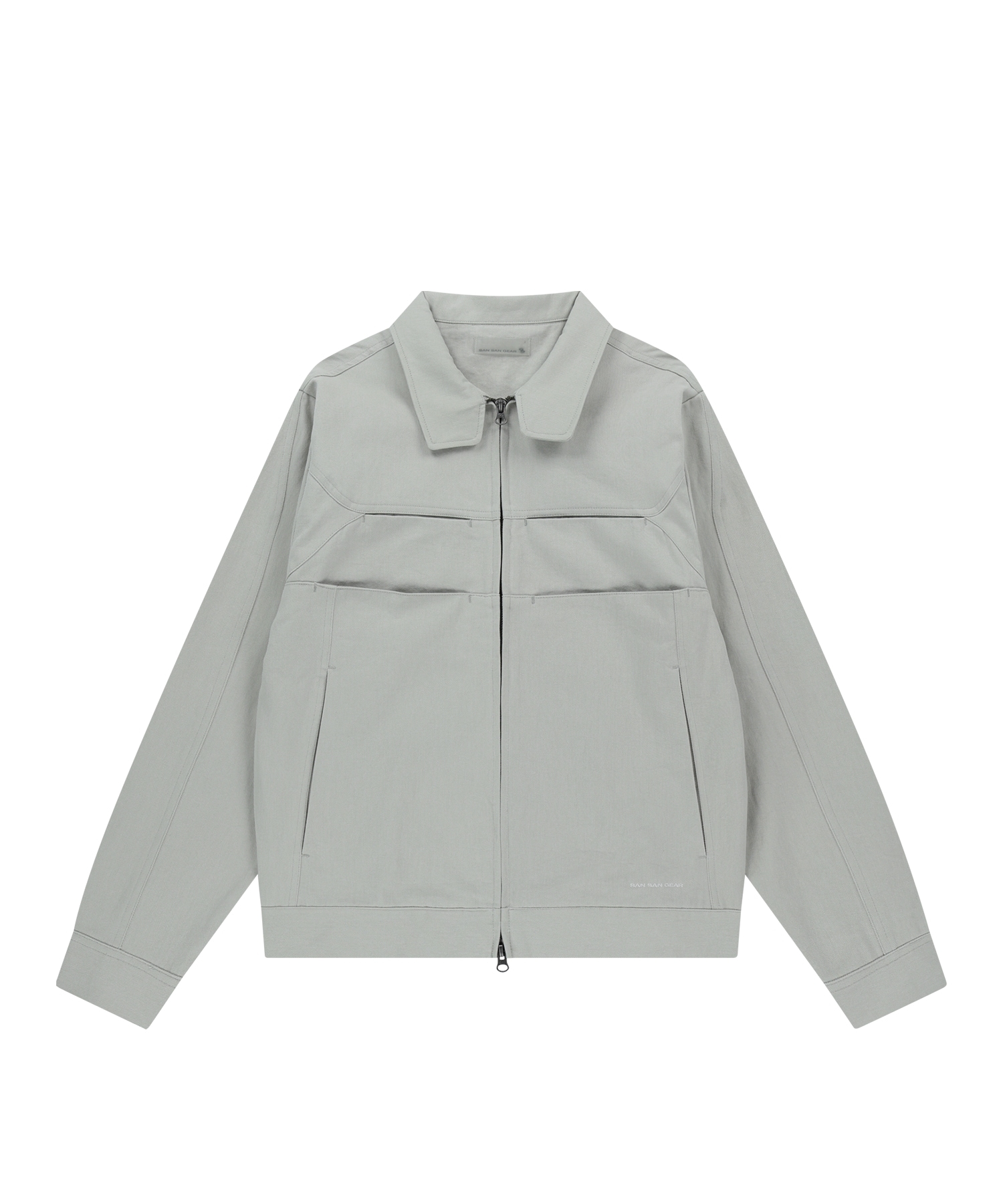 【SANSANGEAR】 25SS LAYER COTTON JACKET : LIGHT GREY