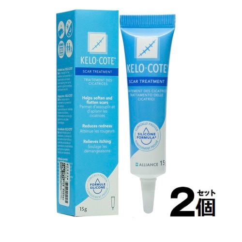 【２個セット】傷あとやケロイドに ケロコートジェル 15g