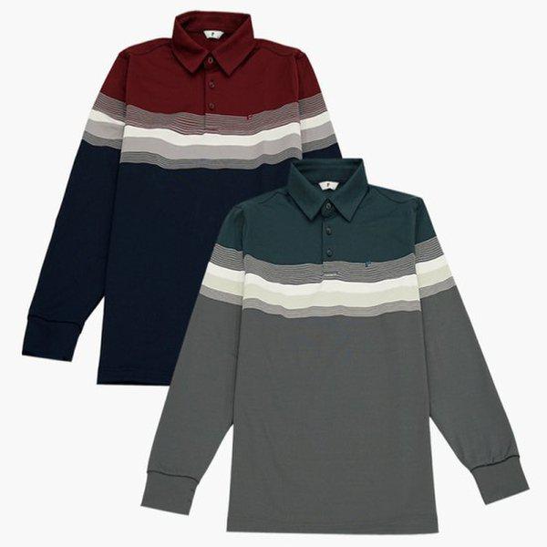 ベーシックストライプTシャツPPTS3404_DG