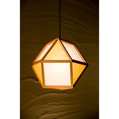 照明 おしゃれ 和風照明 新洋電気 ペンダントライト 的 mato S 1灯タイプ AP830-E 白×山吹 和室 【送料無料】