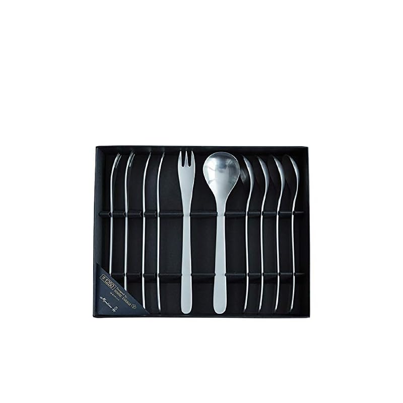 【3日以内発送】柳宗理 日本製 カトラリー10本セット #1250 ティースプーン&ヒメフォーク10PCS TH-10PC ステンレス シルバー 121517010011 全長14cm