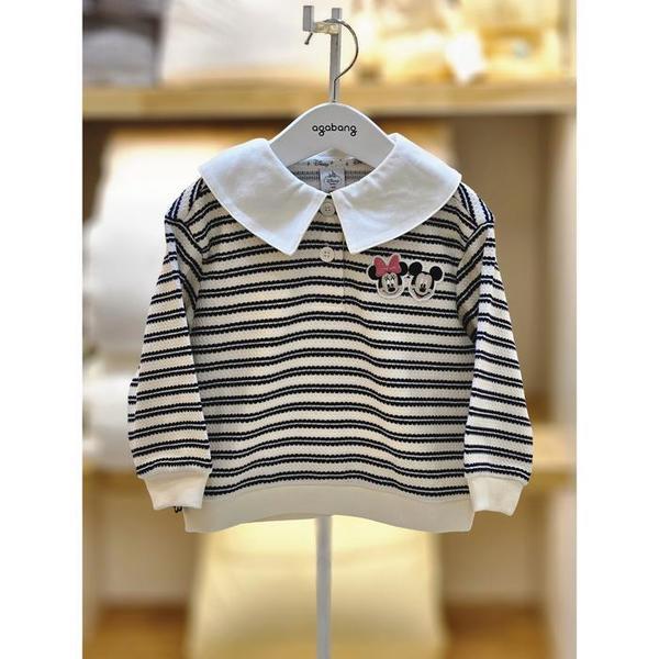 セーブゾーン02 ミッキーミニストライプカラーマンツーマンTシャツ 79t121010 (S44495585)