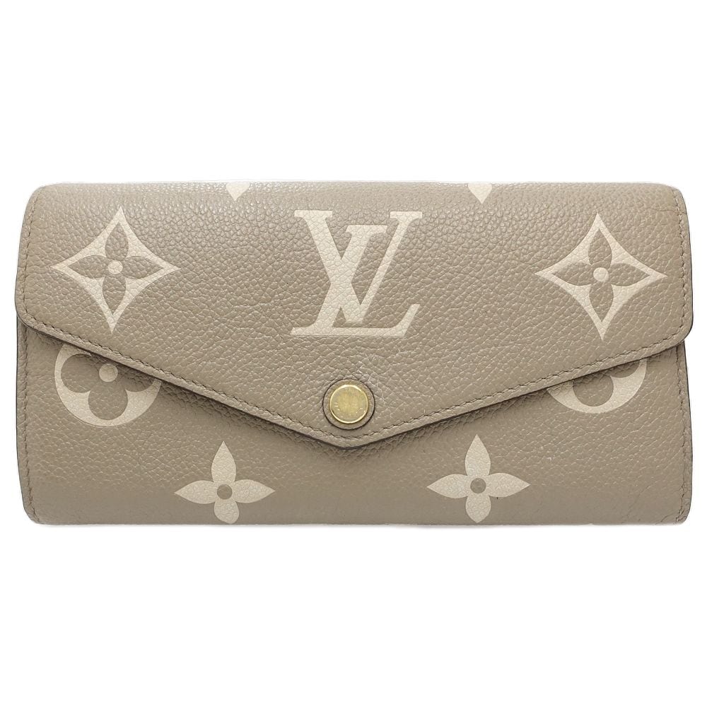 レディース ポルトフォイユサラ M81049 長財布 モノグラム バイカラー アンプラント トゥルトレールクレーム/181414【中古】 46,368円