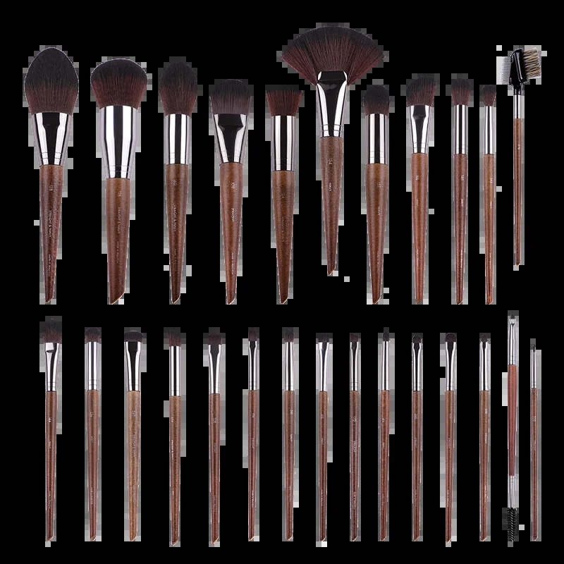 Mydestymuf-ファンデーション,チーク,シャドウ,アイブロウパウダー用のメイクブラシのセット 1-8-26