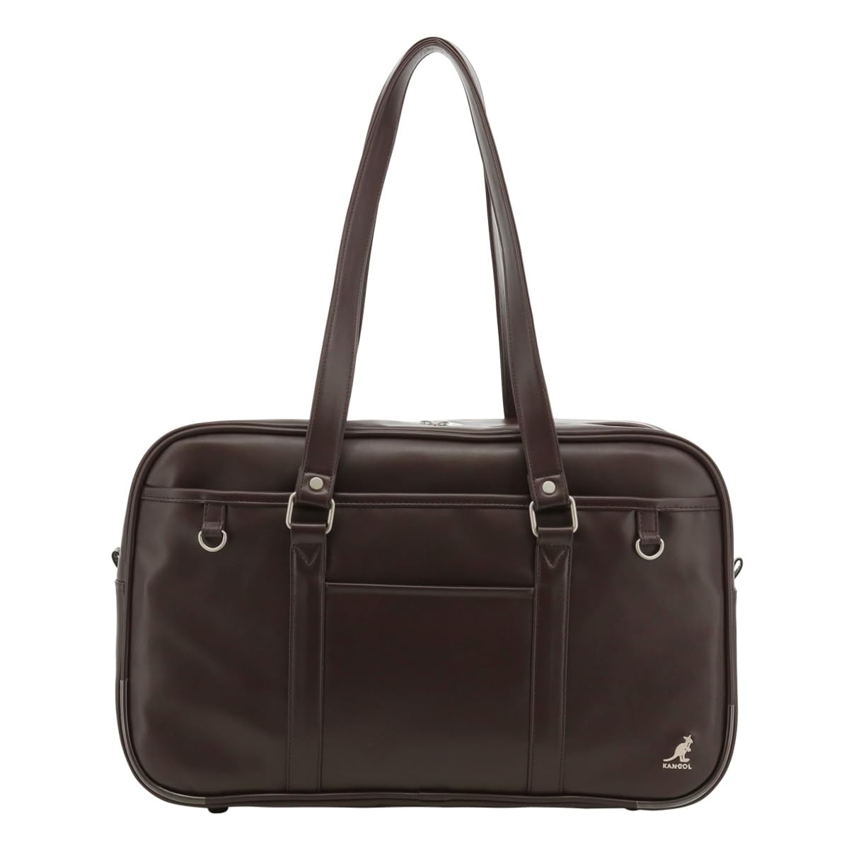 [カンゴール] ボストンバッグ A4 250-1010 スクールバック 通学鞄 おしゃれ 通学 【29】 チョコ/ベージュ