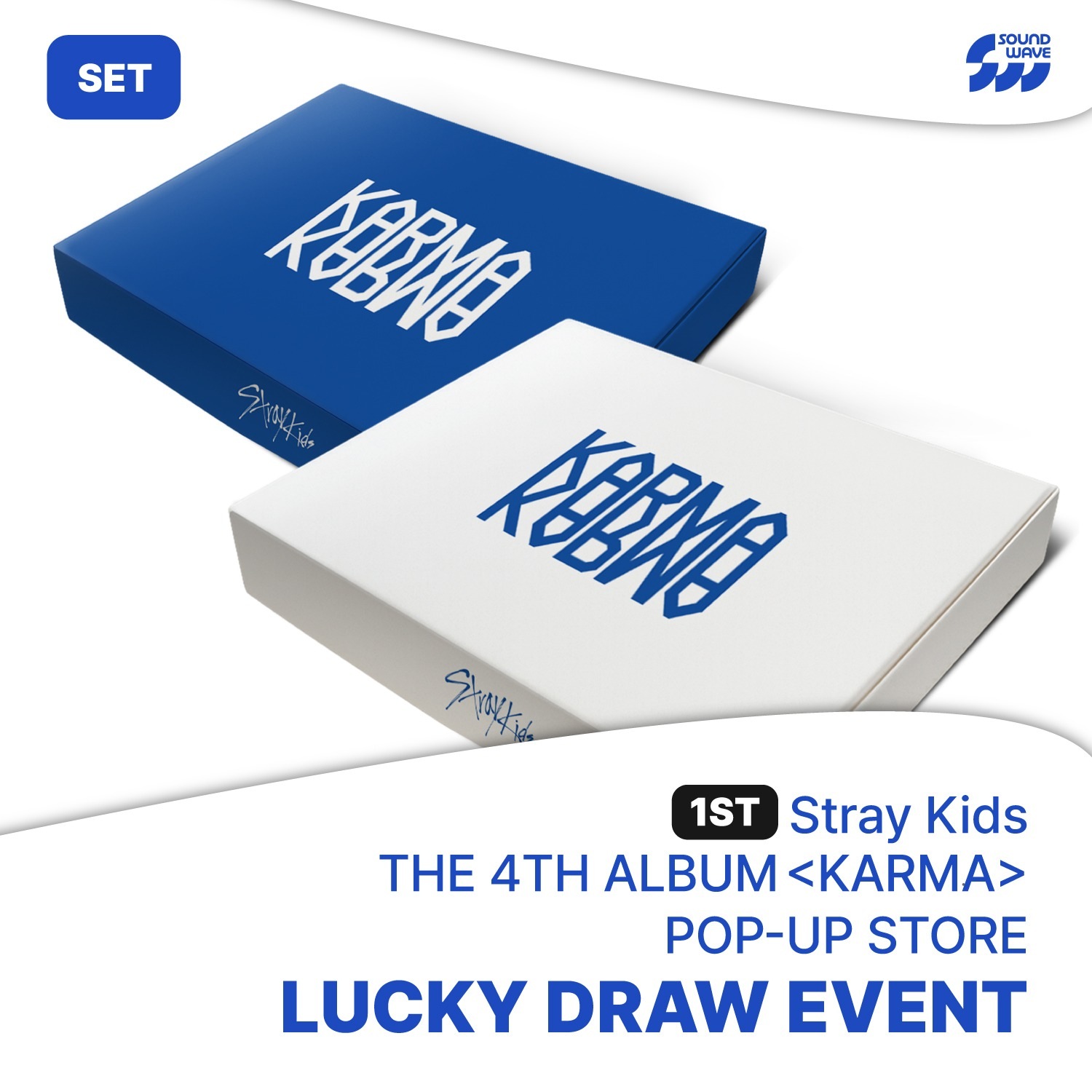 【Soundwave公式店】 POP-UP LUCKY DRAW 1 / Stray Kids - [KARMA] / CEREMONY VER./HOORAY VER. SET