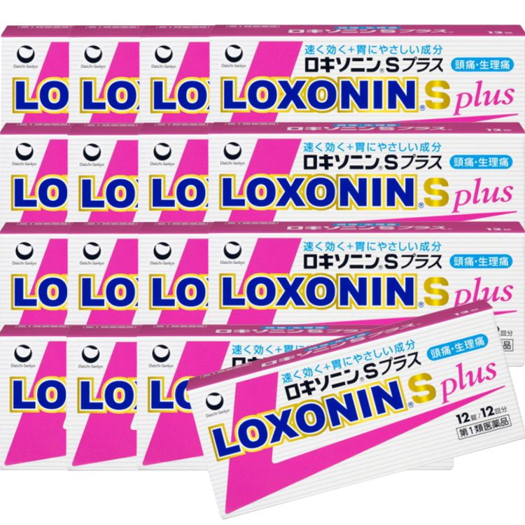 第1類医薬品 12個セット 第一三共ヘルスケア ロキソニン S プラス 12錠 痛み止め 鎮痛薬
