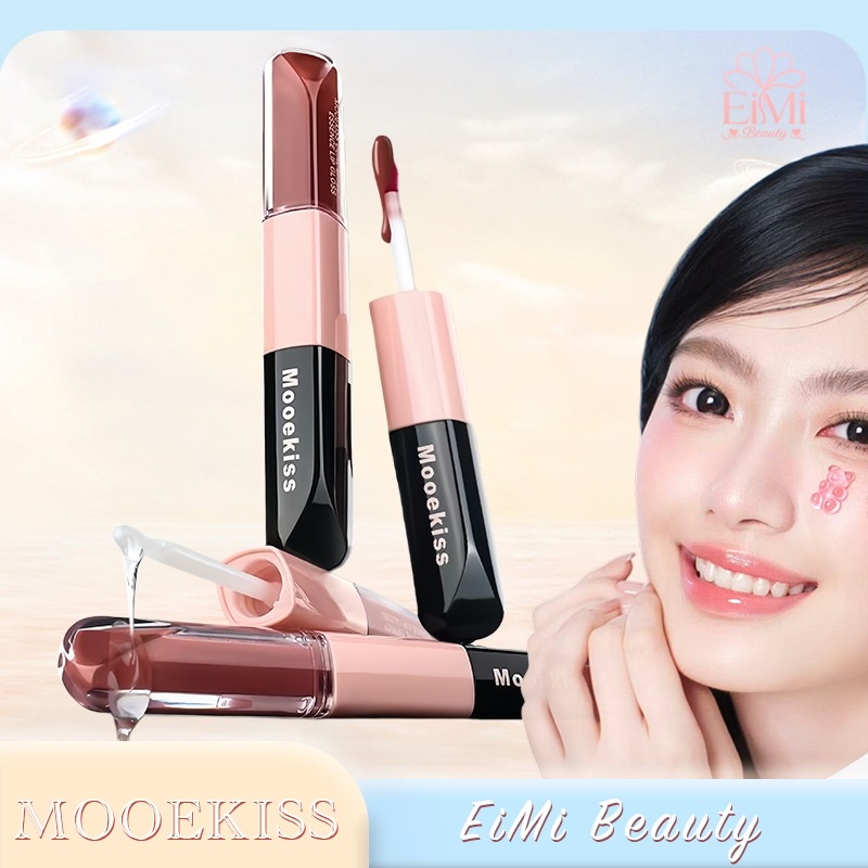Qoo10] Mooekiss マットリップ&エッセンスオイル リップ : ポイントメイク