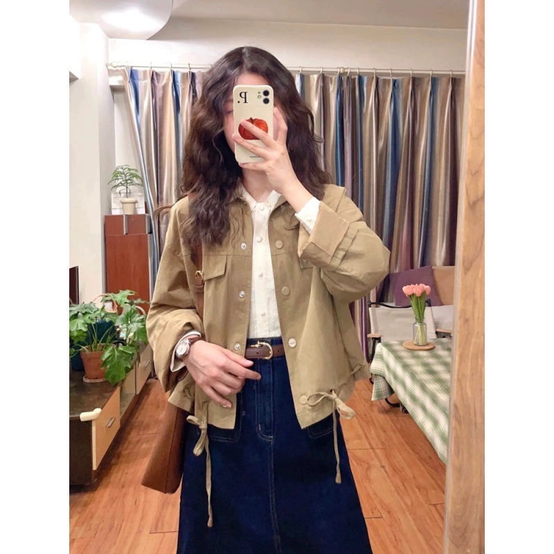春秋用レディースショートジャケット薄手スタイル2025年新作注目スタイル人気のシックな早春今年の高級フレンチスタイル