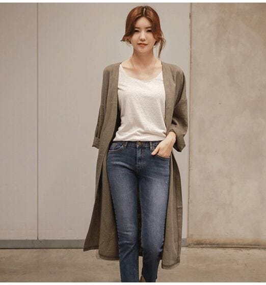 レディースロングジャケット 長袖 薄手 無地 l 羽織もの ロングシャツ カーディガン 春 夏 大人可愛い きれいめ カジュアル シンプル ナチュラル おしゃれ お洒落 ラフ 抜け感 通学 学