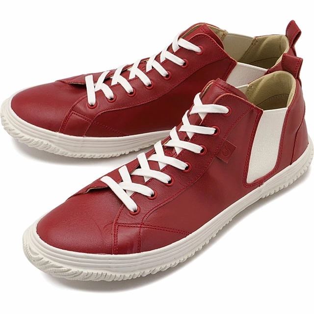 スニーカー サイドゴ カンガルーレザー [SP442-217] SP-442 メンズ・レディース 日本製 靴 シューズ おしゃれ Deep-Red 正規取扱店