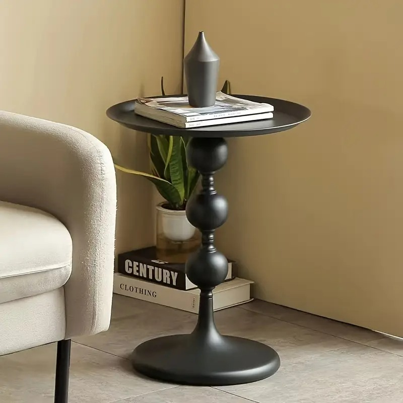 コーヒーテーブル ラウンド ラウンドテーブル モダン お洒落 韓国風インテリア ホワイト ブラック クリーム ゴールド シンプル 4-7