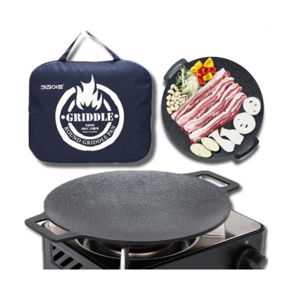 キャンプグリル鋳鉄コーティング鉄板インダクション兼用CG-001 (バッグ付29cm) 4,668円