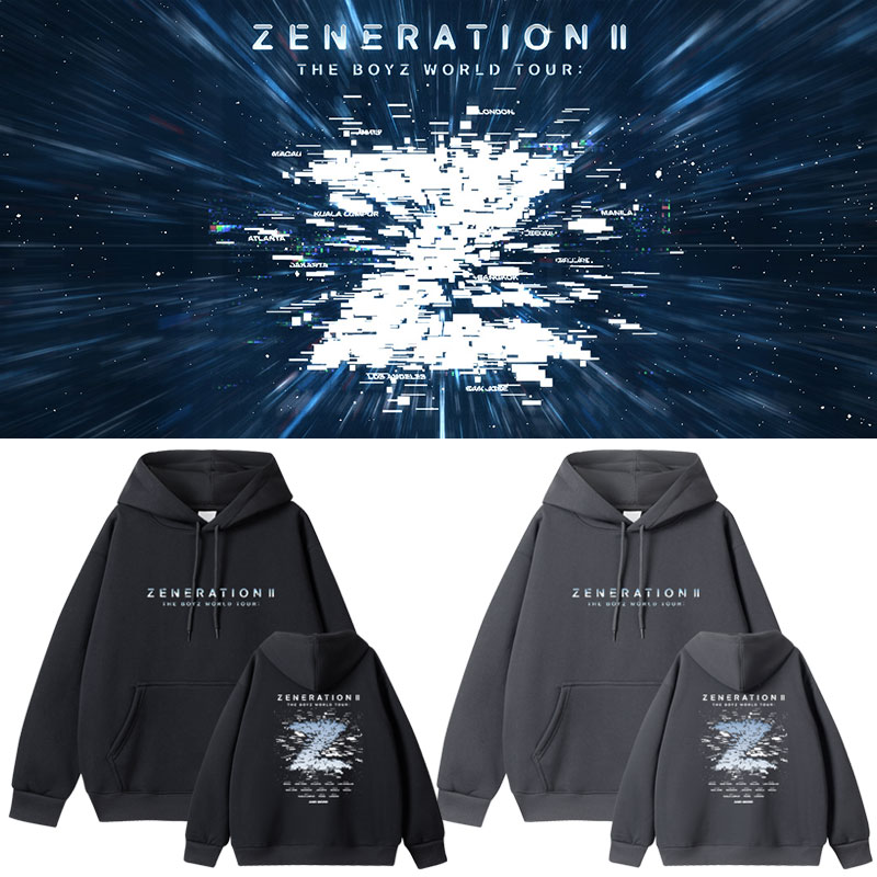 期間限定The Boyz ワールドツアーコンサート Zeneration Ii セータープリントパーカー2枚購入でカード1パスケース