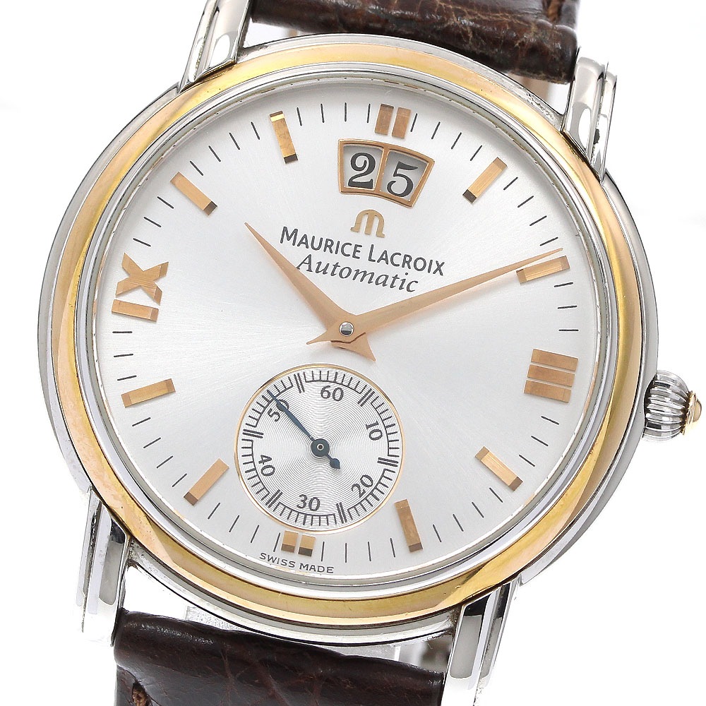 モーリスラクロア MAURICE LACROIX AD71712 マスターピース グランギッシュ デイト スモールセコンド 自動巻き メンズ _917597【中古】