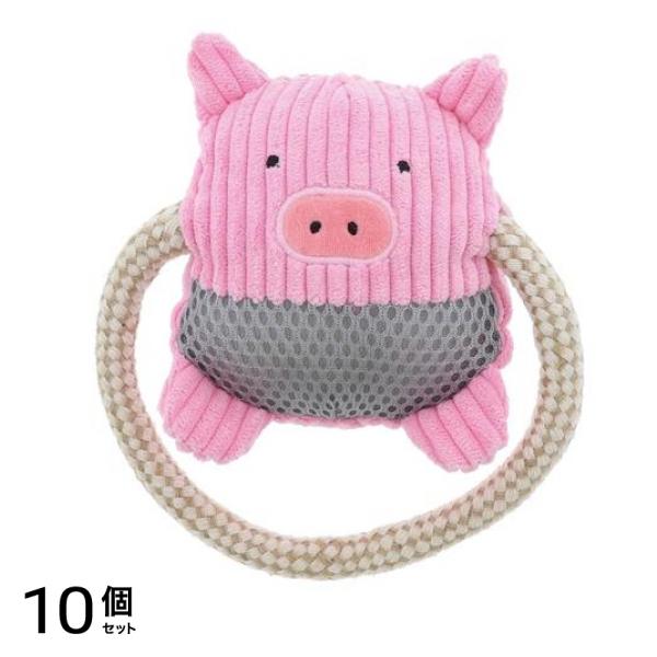 アドメイト 犬用おもちゃ ふわふわデンタルロープぬいぐるみ 1個入 (ぶた) 10個セットその他