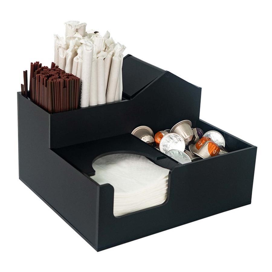 多機能収納ボックス使い捨てストローティッシュ収納オーガナイザーコーヒーショップレストランカウンター雑貨収納ラックホームオフィスデスクトップアクリ