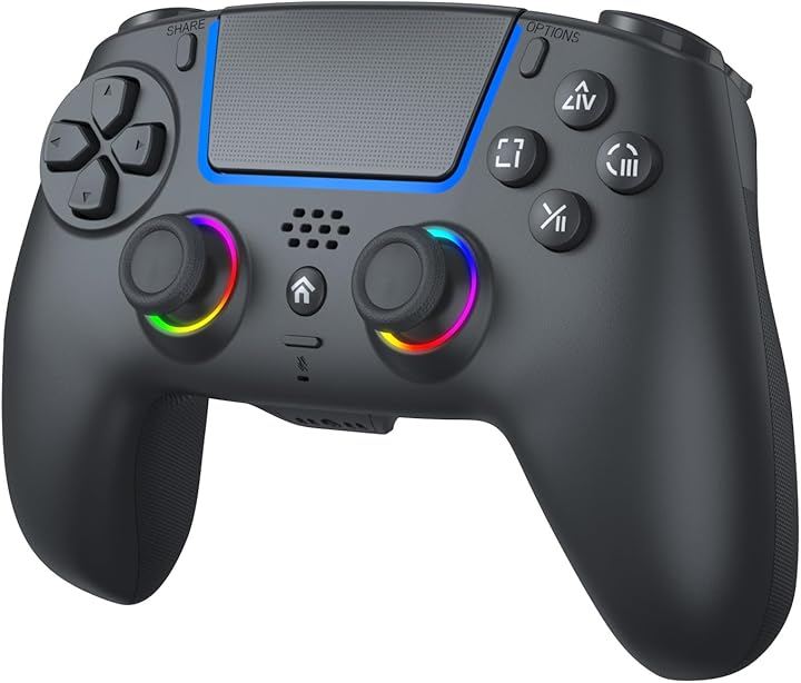 プレステ5 コントローラー 2026年新版 ゲームパット pc p5 リモコン マクロ Turbo連射機能 Bluetooth 無線/有線接続 1000mAh大容量バッテリー (ブラック)