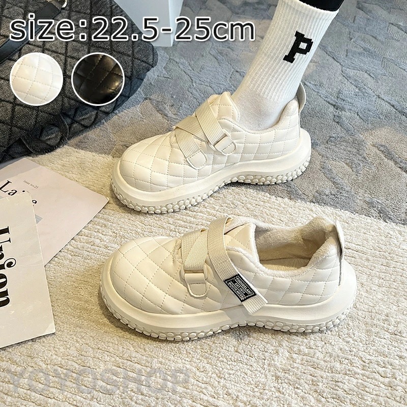 ブラック ブラウン カーキ ムートンブーツ レディース 厚底 防水 ダッドスニーカー ローカット マジックテープ ムートンシューズ 裏ボア 裏起毛 暖かい 履きやすい 歩きやすい 防寒 防滑 通学 通