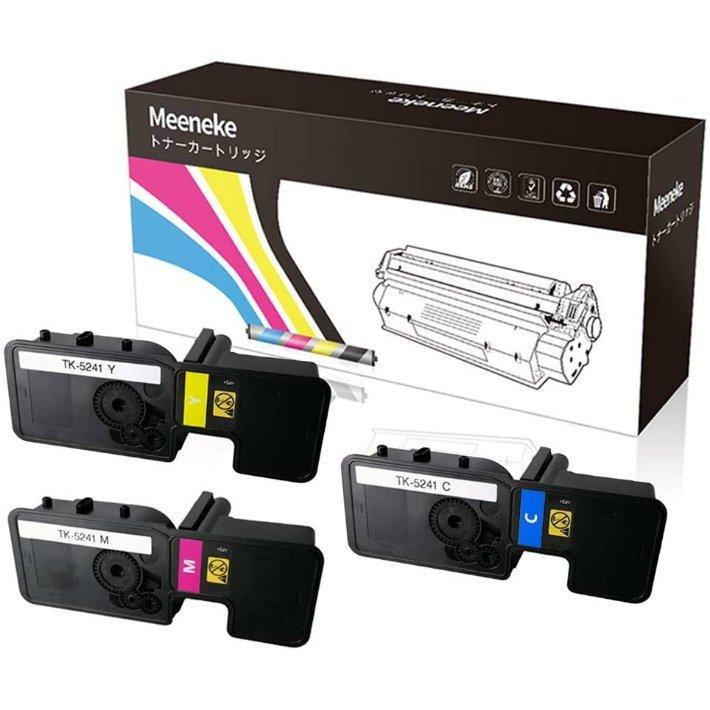 Meeneke 京セラミタ TK-5241K / TK-5241C / TK-5241M / TK-5241Y 3色セット 互換トナーカートリッジ トトナー 対応機種 ：ECOSYS P5026cdw