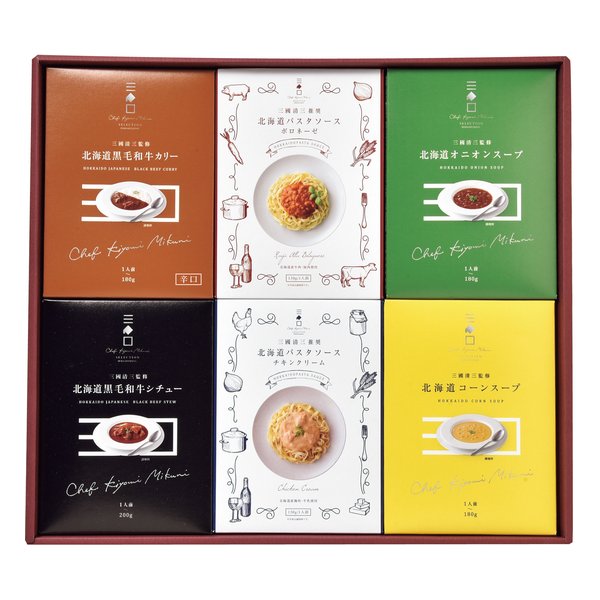 三國監修・推奨 北海道ディナー＆パスタソースセット 6種/6箱セット ZOA250255716