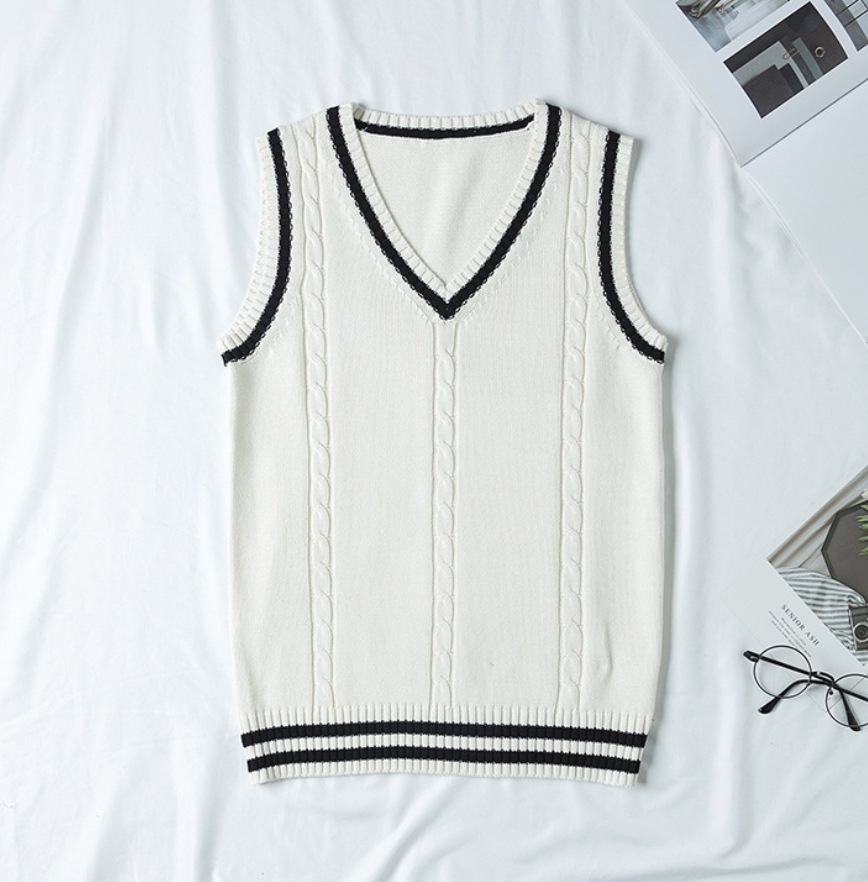 トップス デート モテアイテム ベスト 切り替えデザイン ニット ウール 可愛い きれいめ 上品 おしゃれ かっこいい 可愛い ラブリー キュート ガーリー クール モード系 セクシー