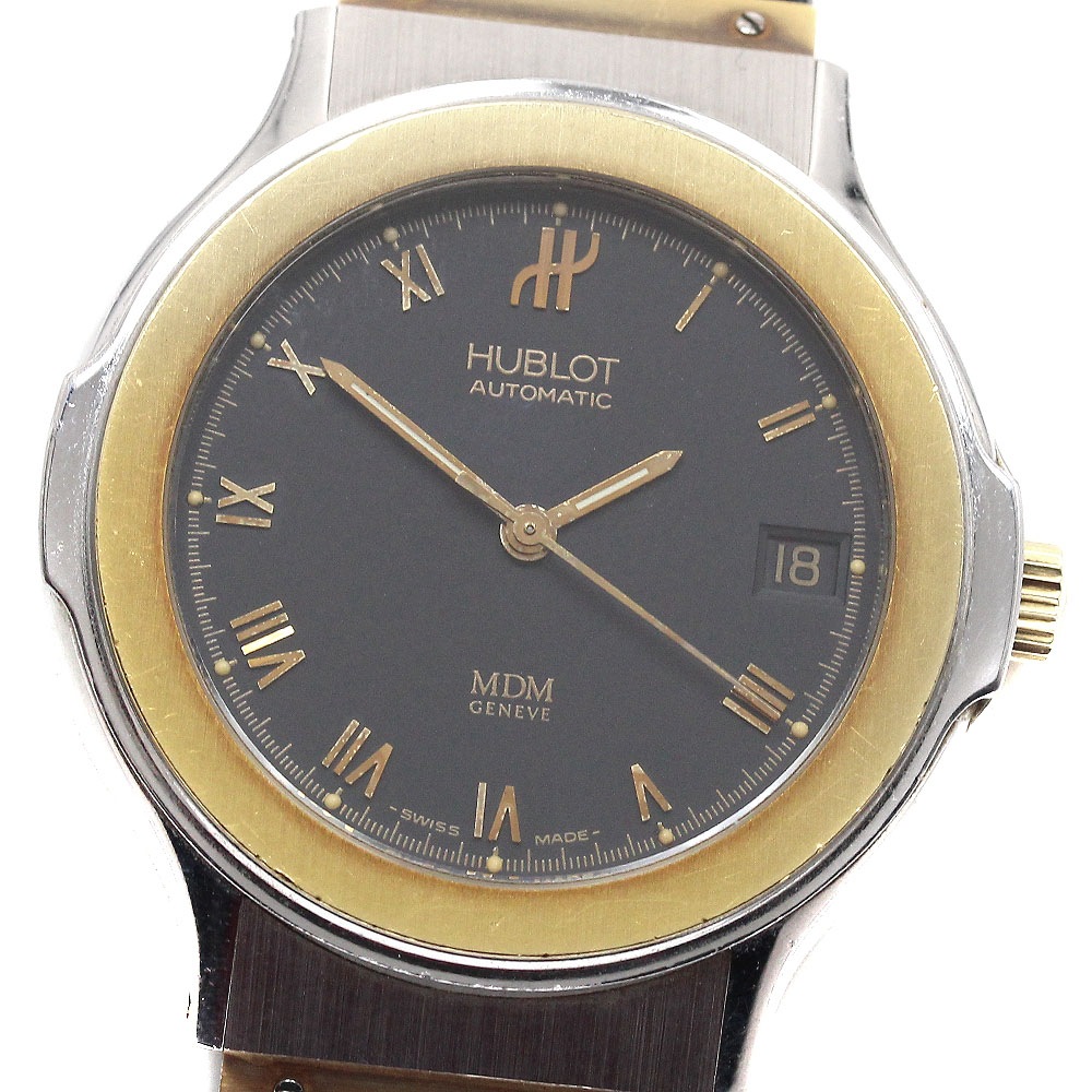 ベルトジャンク ウブロ HUBLOT 1530.2 MDM YGベゼル デイト 自動巻き レディース _938841【中古】