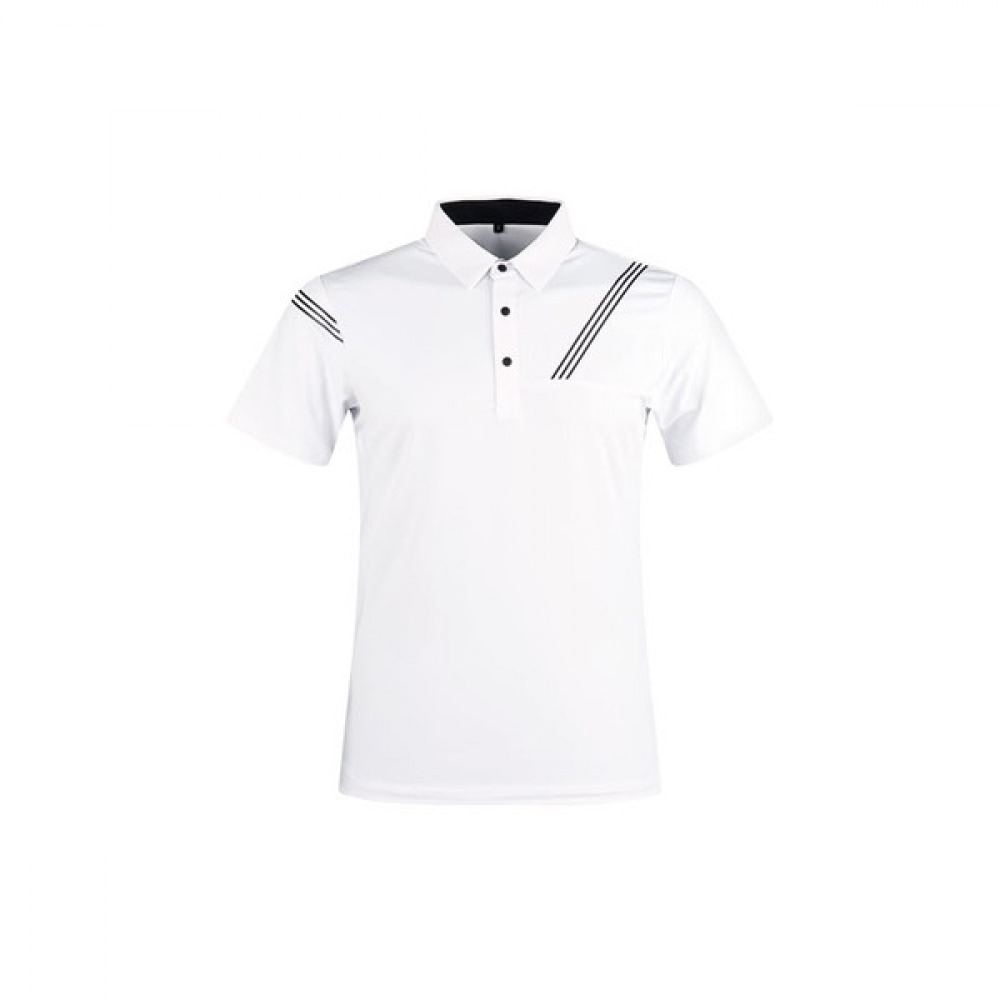 (Luxgolf) ラックスゴルフルツェルンメンズパフォーマンスライン半袖ゴルフシャツ BLU3M402