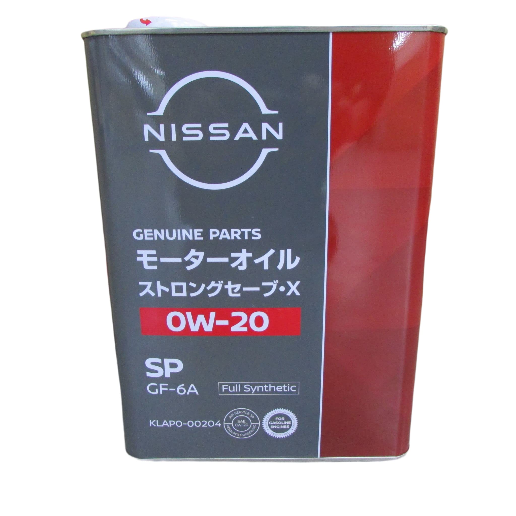 NISSAN(ニッサン) 日産純正 SPストロングセーブ・X エンジンオイル 0W-20 4L 品番：KLAP0-00204