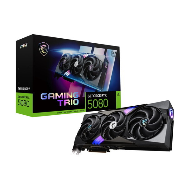 GeForce RTX 5080 16G GAMING TRIO OC ブラック グラフィックボード