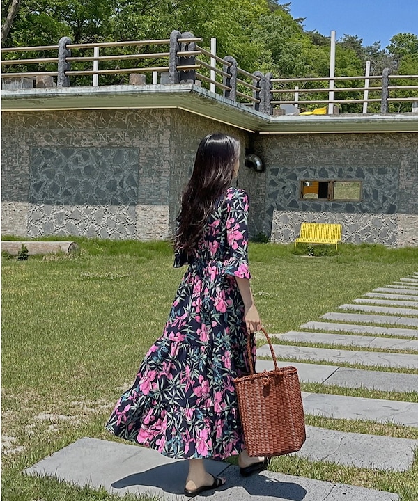 人気の花柄練習着✨スタンダードの練習にオススメのワンピース❤️ 新品未使用 人気の花柄練習着 スタンダードの練習にオススメの