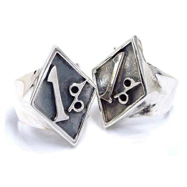 ワンパーセントシルバーリング 13号-25号 1％ 数学 確率 指輪 シルバー925 刻印あり プレゼント 男性 女性 本物の銀 親指 人差し指 中指 薬指 小指 sr00000841-xx