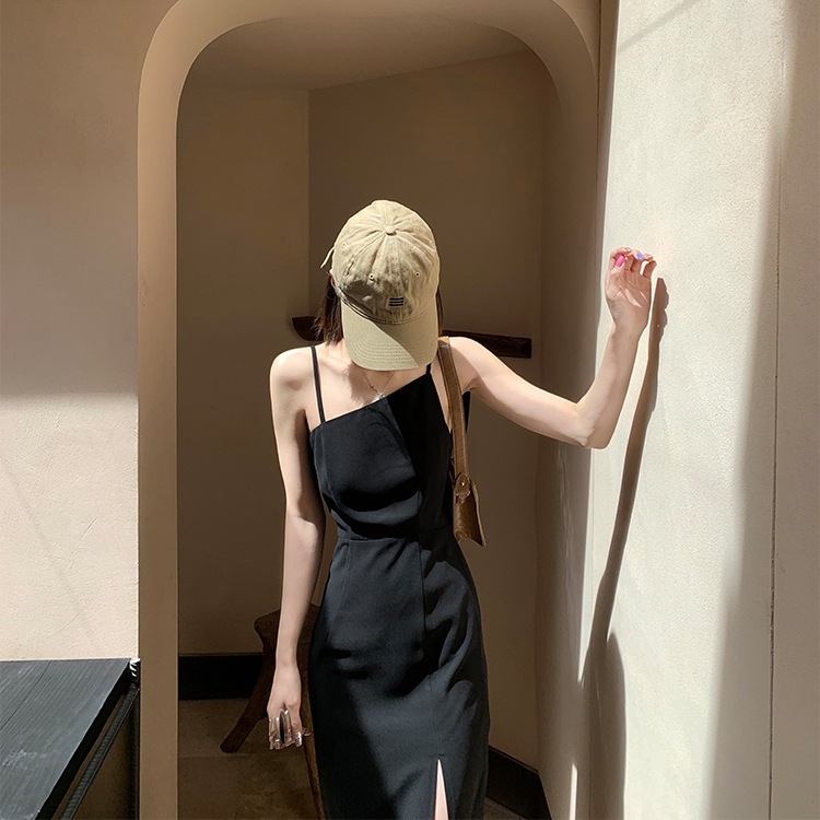 アシンメネックスリットワンピース キャミソールワンピース ワンピース ドレス レディース アシメントリーワンピース. 夏 サマーワンピ サスペンダースカート スリム セクシー a4637