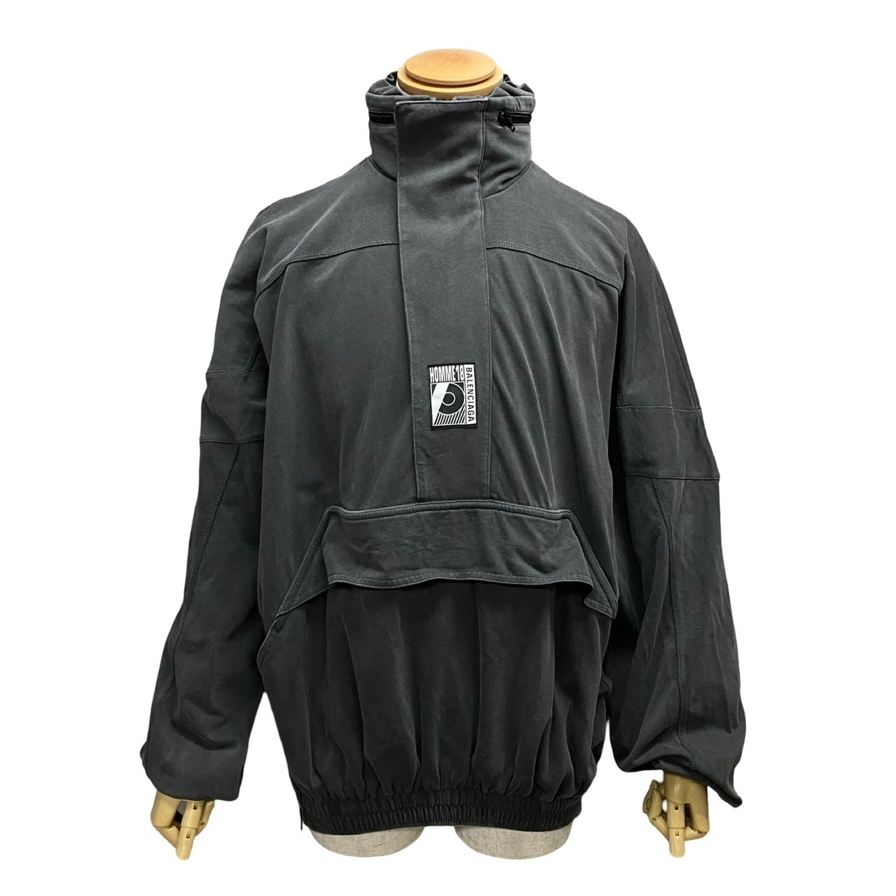 18AW オーバーサイズパーカー コットン グレー 39002