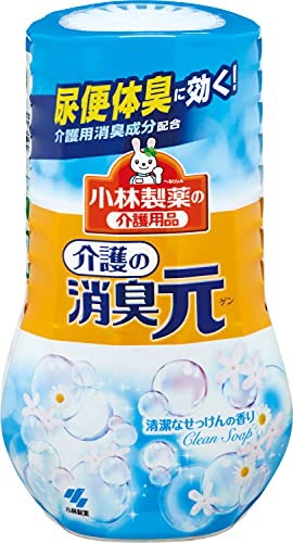 他サイト： 小林製薬の介護用品 介護の消臭元 消臭芳香剤 部屋用 清潔なせっけんの香り 400mlの商品画像