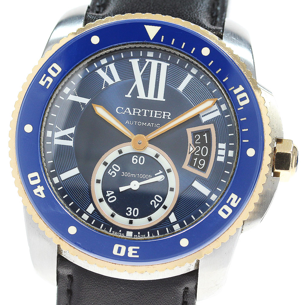 カルティエ CARTIER W2CA0008 カリブルドゥカルティエ ダイバー デイト 自動巻き メンズ _860506【中古】