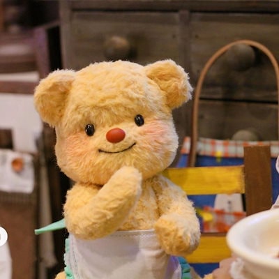 タイ　バターベア ぬいぐるみ　クマ　中古品 butterbear バターベア クマ キャラクター マスコット タイ - メルカリ