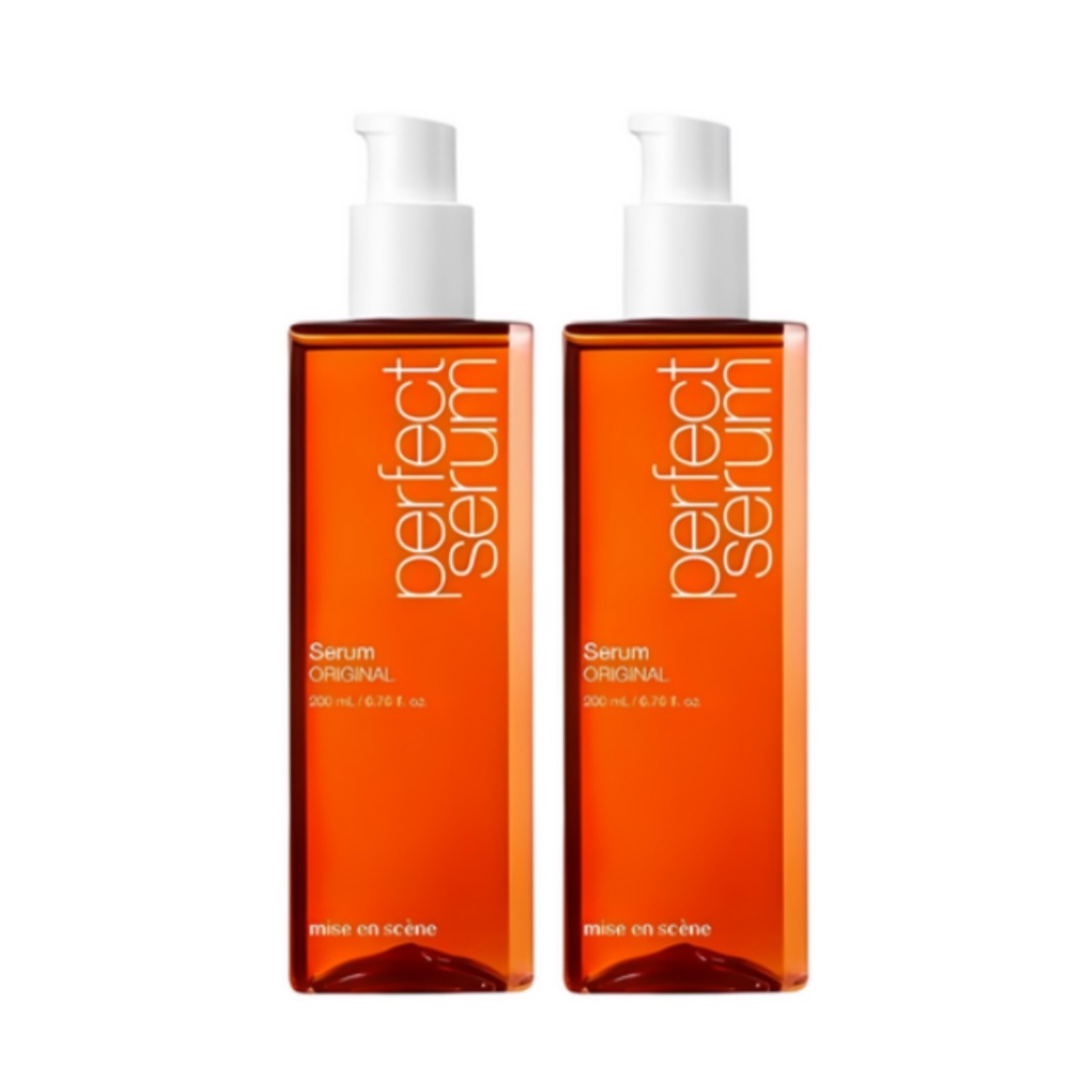 パーフェクト オリジナル ヘアセラム 200ml×2本 甘いフローラル香り 吸収力 高栄養補給 熱保護機能 しっとりケア 大容量 ヘアケア用セラム