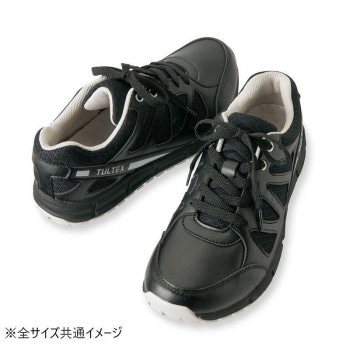 アイトス 51641 スニーカー（耐油/耐滑）（男女兼用） ブラック 25.0cm