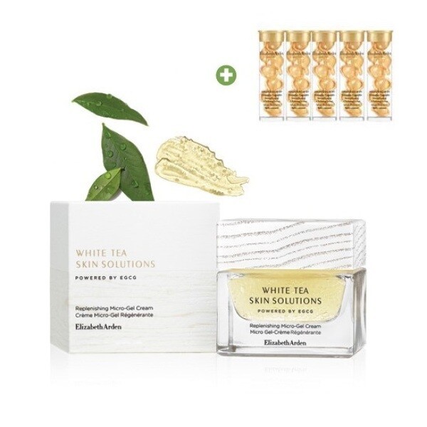 ホワイトティー スキン ソリューション リプレニシング マイクロジェル クリームセット