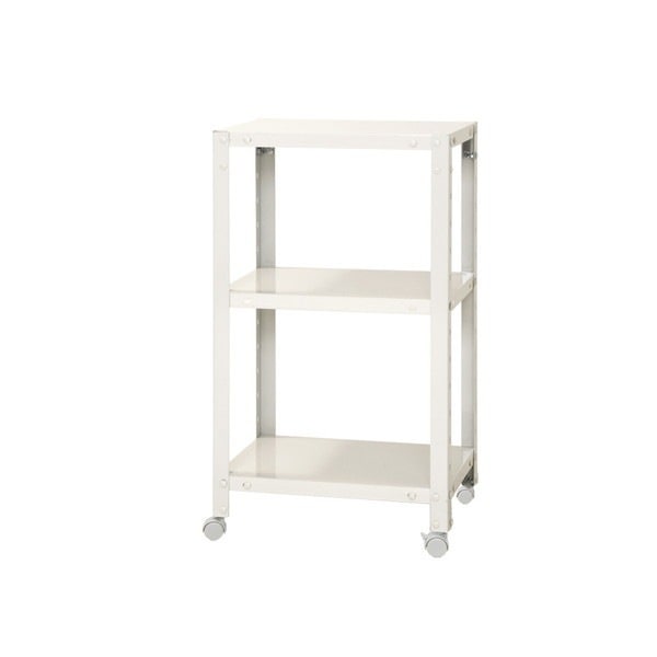 キタジマ 51070022701 NSTR-K227 ホワイト [スマートラック 3段 キャスター付] メーカー直送